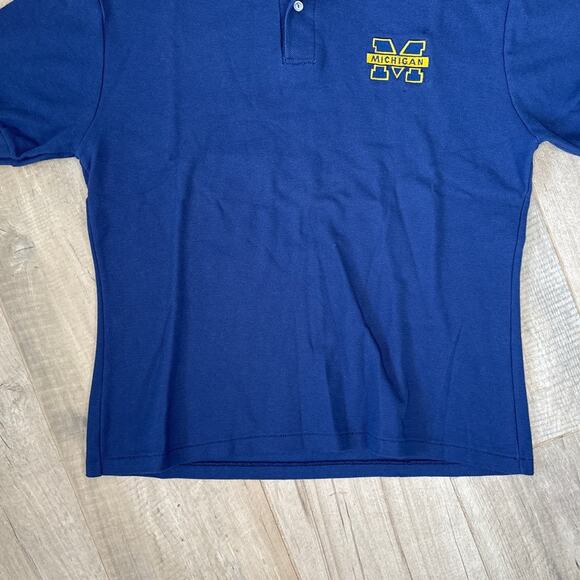 Vintage Michigan Wolverines Polo Mens Size Medium - Picture 2 of 5